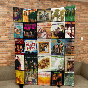 The Mamas & The Papas Sherpa Blanket A California Dreaming Nostalgia Quilt