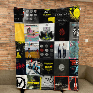 Twenty One Pilots Sherpa Blanket Alt-Pop Warmth Wrapped in Iconic Era Artwork
