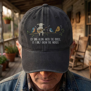 Billy Strings Gild the Lily Lyrics Goat Acoustic Guitar Cosmic Bluegrass Vintage Denim Cap Retro Vintage Dad Cap Gift For Dad (With Box)