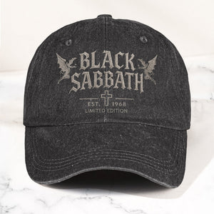 Black Sabbath 1968 Est Denim Cap Vintage Dad Cap Gift For Dad (With Box)