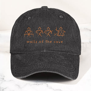 Phish Walls of the Cave Petroglpyh Denim Cap Retro Music Phish Cap Gift For Dad (With Box)