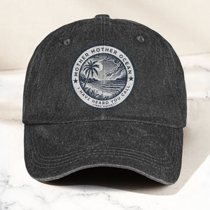 Mother Oceans Denim Cap Retro Jimmy Buffett Inspired Dad Hat (With Box)
