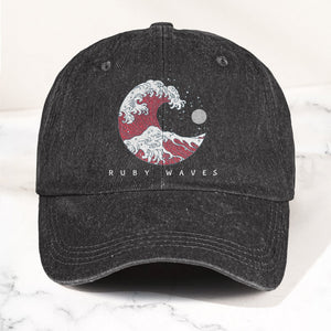 Phish Ruby Waves Denim Cap Retro Music Phish Cap Gift For Dad (With Box)