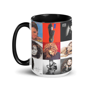 Janet Jackson Accent Mug Iconic Album Cover Collage Gift for Pop & R&B Fans