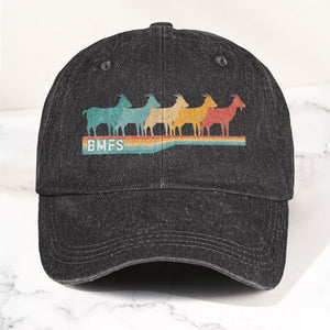 Billy Strings Cosmic Bluegrass BMFS GOAT Retro Vintage Music Merch Denim Cap Retro Vintage Dad Cap Gift For Dad (With Box)