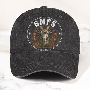Billy Strings BMFS Goat Three Eyed Goat Mushroom Vintage Graphic Denim Cap Retro Vintage Dad Cap Gift For Dad (With Box)