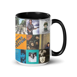 George Harrison Accent Mug Classic Album Cover Collage Gift for Beatles & Solo Fans