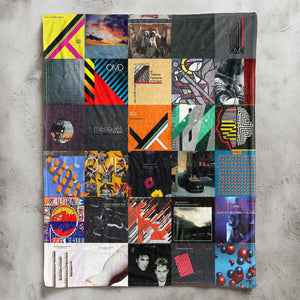 OMD Sherpa Blanket Iconic Album Cover Collage Cozy Throw for Synth-Pop & New Wave Fans