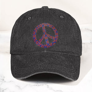 Phish Donut Peace Sign Denim Cap Retro Music Phish Cap Gift For Dad (With Box)