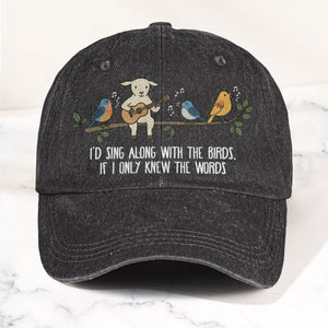 Billy Strings Gild the Lily Lyrics Goat Acoustic Guitar Cosmic Bluegrass Vintage Denim Cap Retro Vintage Dad Cap Gift For Dad (With Box)