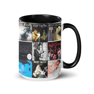 Roxy Music Accent Mug Classic Album Cover Collage Gift for Art Rock Fans