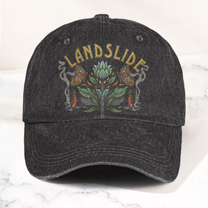 Fleetwood Mac Landslide Stevie Nicks Butterfly Floral Lyrics Music Merch Denim Cap Retro Vintage Dad Cap Gift For Dad (With Box)