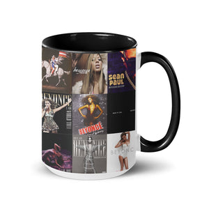 Beyoncé Accent Mug Iconic Album Cover Collage Gift for Pop & R&B Fans