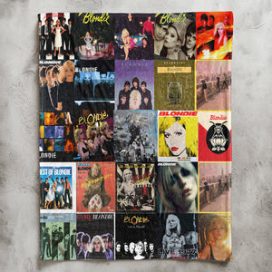 Blondie Sherpa Blanket New Wave Warmth Wrapped in Iconic Album Art