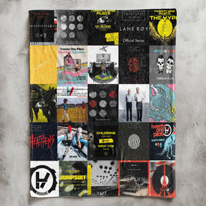 Twenty One Pilots Sherpa Blanket Alt-Pop Warmth Wrapped in Iconic Era Artwork