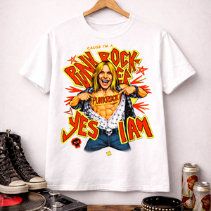 Punk Rocker Comfort Tee “Yes I Am” Vintage Rebel Graphic Shirt