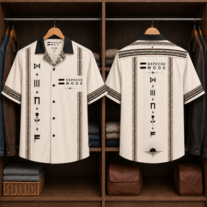 Depeche Mode Luxury Design Hawaiian Shirt – Synth Pop Inspired Hawaiian Shirt