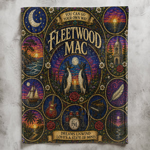 Fleetwood Mac Sherpa Blanket Dreams Stained Glass Blanket