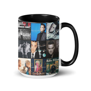 Robbie Williams Accent Mug Pop Icon Album Cover Collage Gift