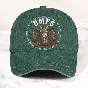 Billy Strings BMFS Goat Three Eyed Goat Mushroom Vintage Graphic Denim Cap Retro Vintage Dad Cap Gift For Dad (With Box)