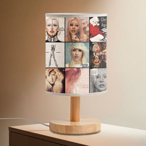 Christina Aguilera Album Collage Lamp Pop Diva Nostalgia Light for Music Lovers