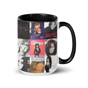 Janet Jackson Accent Mug Iconic Album Cover Collage Gift for Pop & R&B Fans