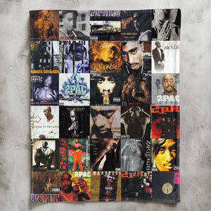 2Pac Sherpa Blanket West Coast Legend Warmth Wrapped in Iconic Album Art