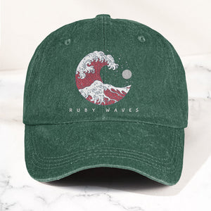 Phish Ruby Waves Denim Cap Retro Music Phish Cap Gift For Dad (With Box)