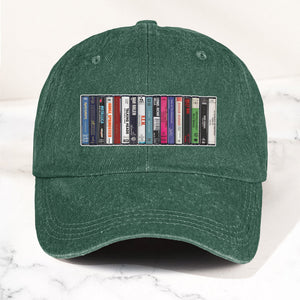 1984 Cassette Tape Collection Denim Dad Cap Retro Music Mixtape Aesthetic Hat (With BOX)