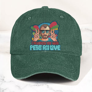 Beatles Ringo Starr Warning You With Peace and Love Denim Cap Retro Rock Music Fan Cap (With Box)