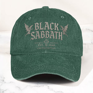 Black Sabbath 1968 Est Denim Cap Vintage Dad Cap Gift For Dad (With Box)