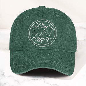 God Is Greater Than The Highs And Lows Denim Cap Dad Cap Gift For Dad (With Box)