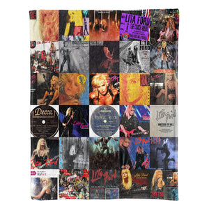 Lita Ford Sherpa Blanket A Fierce Rock-Queen Tribute for True Fans