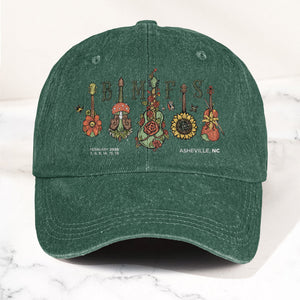 Billy Strings BMFS Asheville NC Concert Graphic Music Merch Denim Cap Retro Vintage Dad Cap Gift For Dad (With Box)
