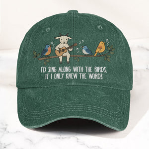 Billy Strings Gild the Lily Lyrics Goat Acoustic Guitar Cosmic Bluegrass Vintage Denim Cap Retro Vintage Dad Cap Gift For Dad (With Box)