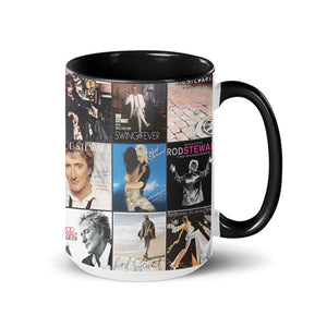 Rod Stewart Accent Mug Iconic Album Cover Collage Gift