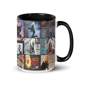 Lita Ford Accent Mug Rock Queen Album Cover Collage Gift