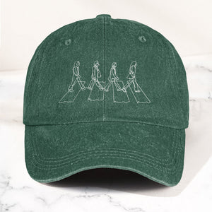 Abbey Road The Beatles Denim Dad Cap Iconic Album Design (With BOX)