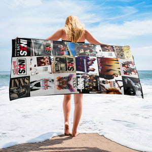 INXS Beach Towel Album Cover Collage Classic Rock Towel