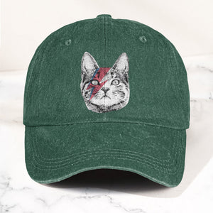 Kitty Stardust Denim Cap David Bowie Inspired Merch Dad Hat (With Box)