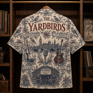 The Yardbirds Hawaiian Shirt - Unisex Vintage Toile De Jouy For Your Love Button Up