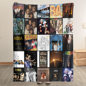 ABBA Sherpa Blanket Cozy Nostalgia Wrapped in Iconic Album Art