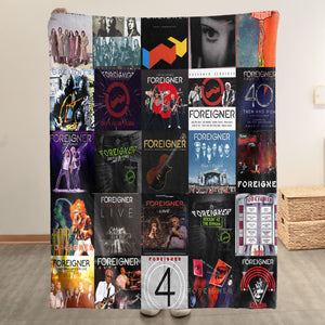 Foreigner Sherpa Blanket A Rock Anthem Tribute for True Fans