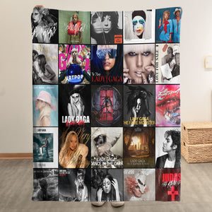 Lady Gaga Sherpa Blanket A Bold Pop-Art Tribute for True Fans