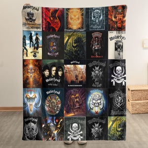 Motörhead Sherpa Blanket Heavy Metal Warmth Wrapped in Iconic Album Art