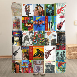 The Monkees Sherpa Blanket Retro Pop Warmth Wrapped in Iconic Album Art