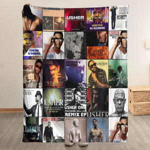 Usher Sherpa Blanket A Hit-Filled Album Cover Tribute for R&B Lovers