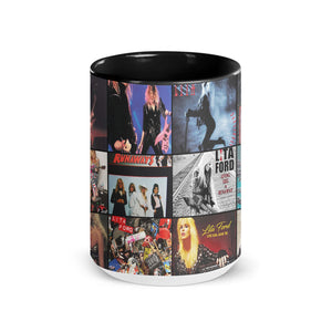 Lita Ford Accent Mug Rock Queen Album Cover Collage Gift