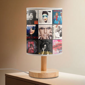 Lady Gaga Album Collage Lamp Pop Icon Night Light for True Little Monsters