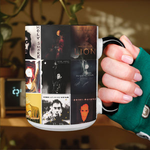 Peter Murphy Accent Mug Gothic Art Rock Album Collage Gift